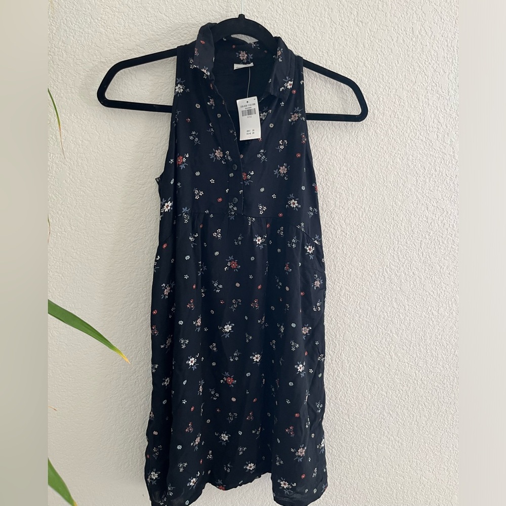 Girls Abercrombie floral sleeveless dress (10/12)